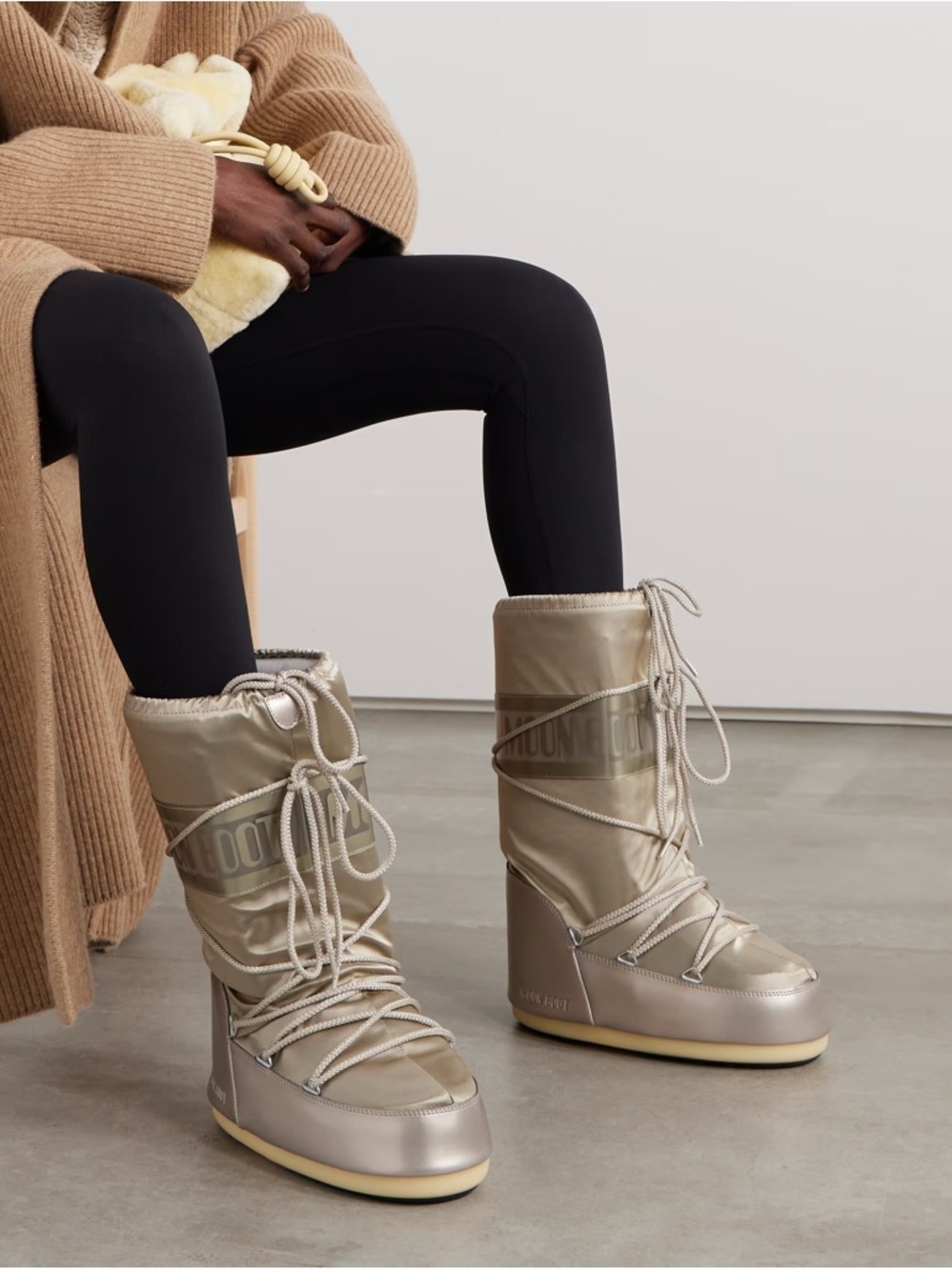 Moon Boot Icon Glance Metallic Shell Boots